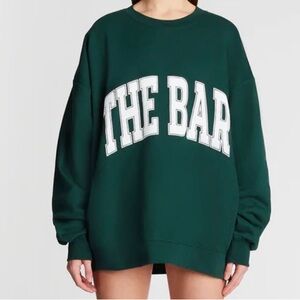 The Bar Forest Green Crew Neck Sweater